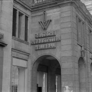 Dresden-Altstadt, Wilsdruffer Straße. Wohn- und Geschäftshaus (Verkaufseinrichtung der Deutschen Werkstätten Hellerau)