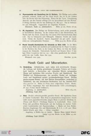Metall: Gold- und Silberarbeiten (Nr. 89-126)