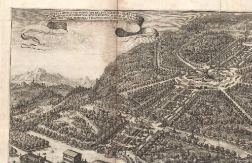 Prospectus montis ventorum, qui dicitur carolius prope urbem Cassel, ...