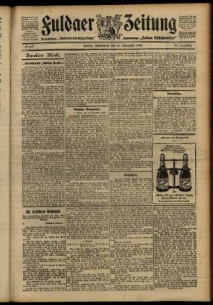Zweite Ausgabe vom Donnerstag, den 15. November 1906.