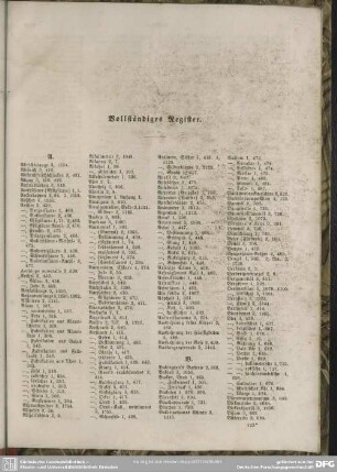 Vollständiges Register