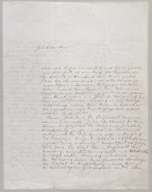 Richard Wagner (1813-1883) Autographen: Brief von Richard Wagner an Franz Lachner - BSB Autogr.Cim. Wagner, Richard.10