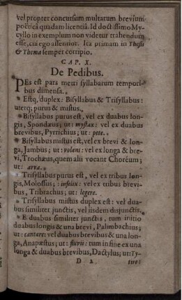 Cap. X. De Pedibus