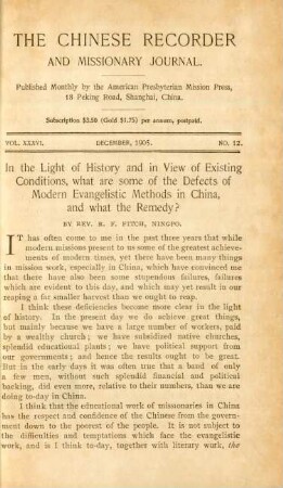 No. 12. December, 1905