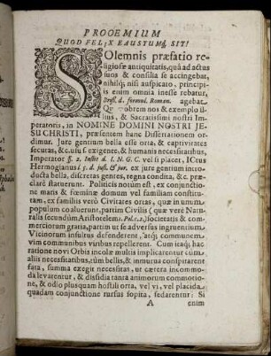 Prooemium / Thes. I. [-] Thes. LIX.