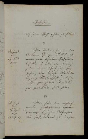 Ablehnung des automatischen Aufrückens von außerordentlichen Professoren in den Rang eines ordentlichen Professors im Fall des Ablebens eines ordentlichen Professors.