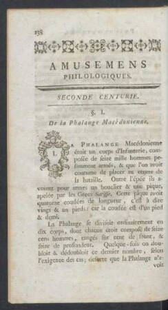 Seconde centurie.