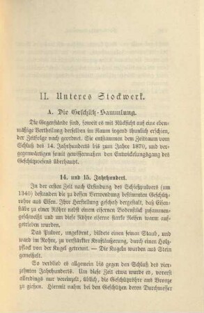 II. Unteres Stockwerk