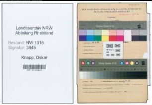 Entnazifizierung Oskar Knapp , geb. 15.12.1893 ()