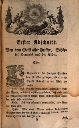 Aller weltlichen Staaten Hauptstütze ist die Religion