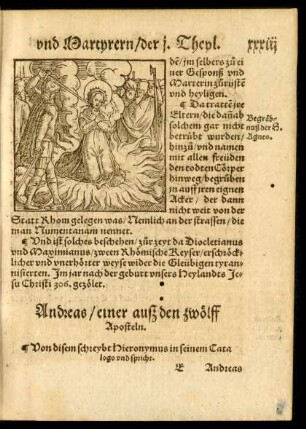 Andreas/ einer auß den zwölff Aposteln.