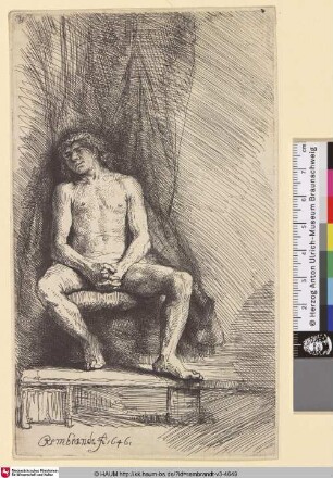 [Nackter Mann, vor einem Vorhang sitzend; Nude Man Seated before a Curtain; Homme nud assis]