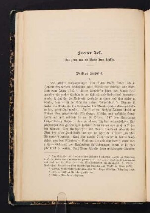 Zweiter Teil. Das Leben und die Werke Adam Kraffts.