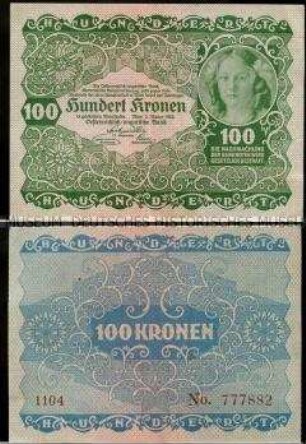 Österreich, 100 Kronen