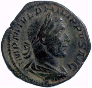 Münze, Sesterz, 245