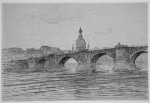 Augustusbrücke mit Frauenkirche