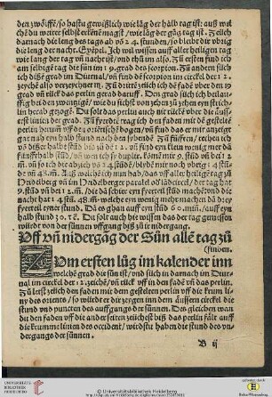 Vff vnd nidergang der Sun allen tag zu finden