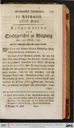 II. Abschnitt, LVIII. Stueck