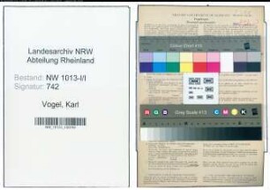 Entnazifizierung Karl Vogel , geb. 08.05.1902 (Schlosser)