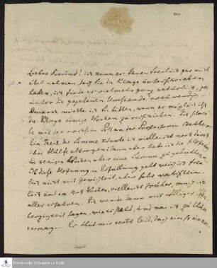 Brief von Henrik Steffens an Christian Keferstein.