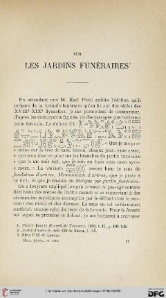 Sur les jardins funéraires