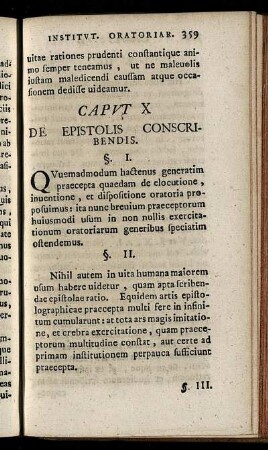 Caput X. De Epistolis Conscribendis. - Caput XI. De Inscriptionibus.