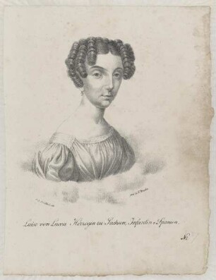 Bildnis der Luise von Lucca, Herzogin zu Sachsen, Infantin von Spanien