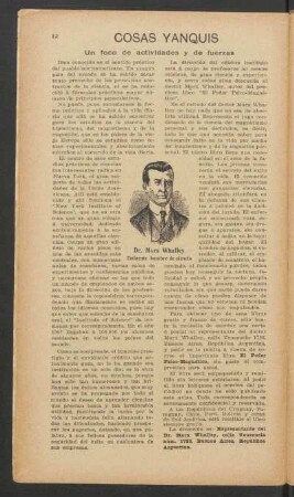 Cosas yanquis - un foco de actividades y de fuerzas