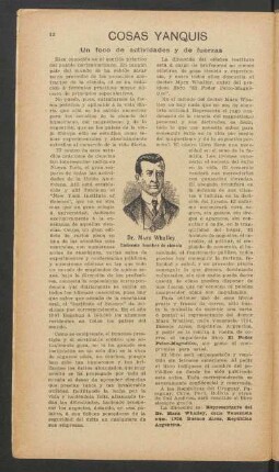 Cosas yanquis - un foco de actividades y de fuerzas