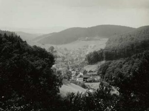 Bergstadt Bad Grund, Teilansicht des Ortes von Osten