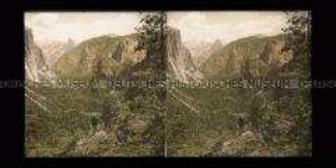 Blick beim El Capitan und Sentinel Felsen, Yosemite Nationalpark
