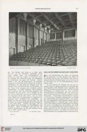 Das Münchner Künstler-Theater