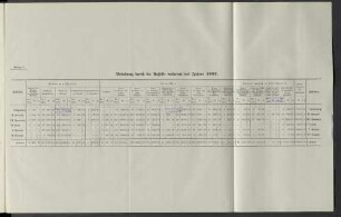 Belastung durch die Unfälle während des Jahres 1907.