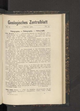 1. Februar 1910. No. 15.