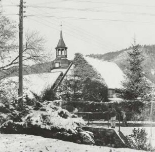 Stadtteilansicht mit Turm der Kirche St. Nicolai