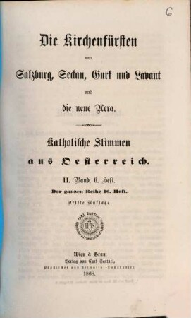 Katholische Stimmen aus Österreich, 2,6