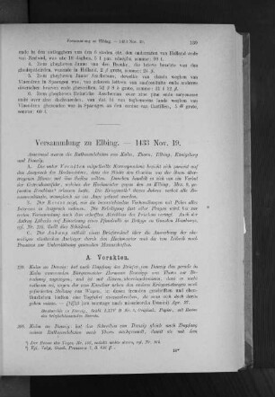 Versammlung zu Elbing. 1433 Nov. 19.