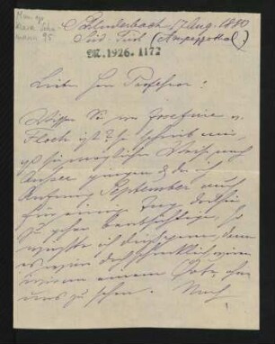 Brief an Wilhelm Engelmann : 07.08.1880
