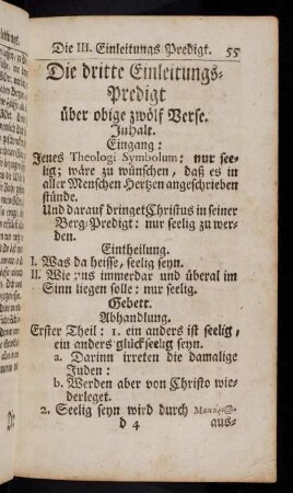 55-76, Dritte Einleitungs-Predigt