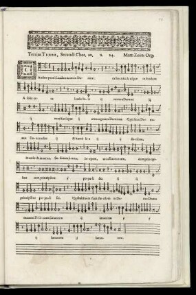 Tertius Tenor, Secundi Chori
