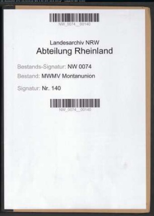 Stellungnahme des Landtags NRW zur Montanunion