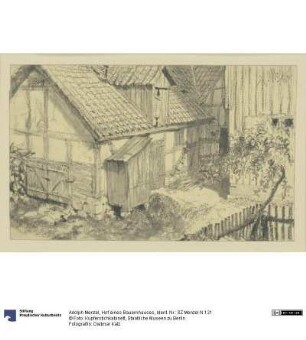 Hof eines Bauernhauses
