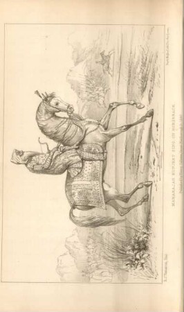 Maharajah Runjeet Sing, on horseback
