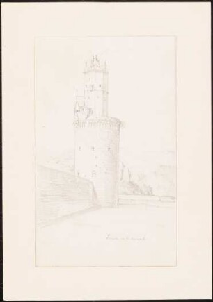 Runder Turm, Andernach: Perspektivische Ansicht