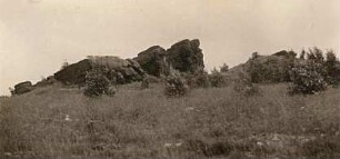 Erzgebirge. Ruppendorfer Gneisklippe von Norden aus