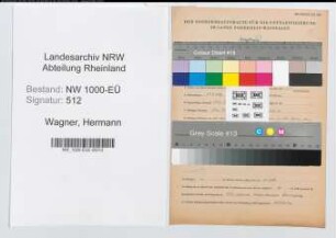 Entnazifizierung Hermann Wagner, geb. 25.09.1896 (Betriebsassistent)