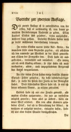 Vorrede zur zweyten Auflage