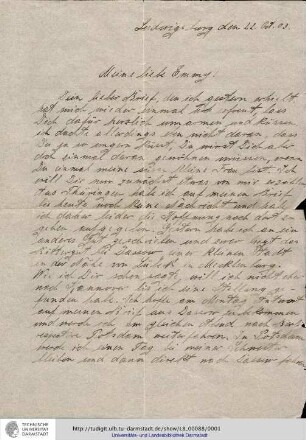 Brief vom 22.10.1903