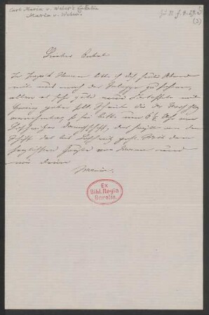 Brief an Friedrich Wilhelm Jähns : 23.07.1868