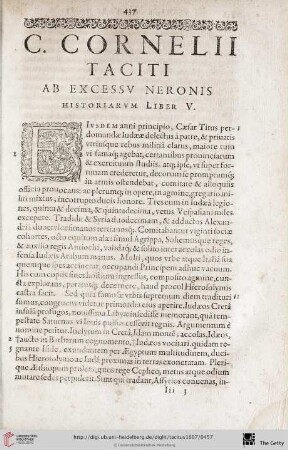 Ab excessiv Neronis historiarum Liber V.